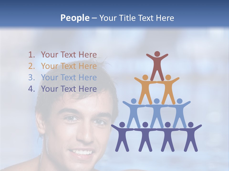 Happy Person Athlete PowerPoint Template