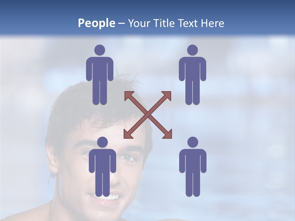 Happy Person Athlete PowerPoint Template