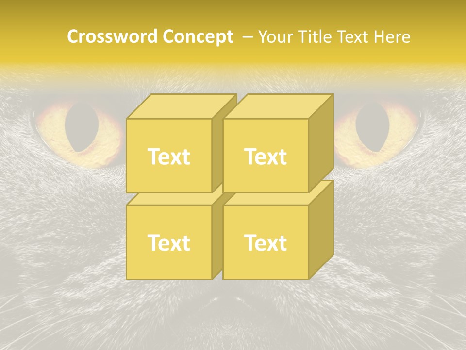 Pussy Purr Lovable PowerPoint Template