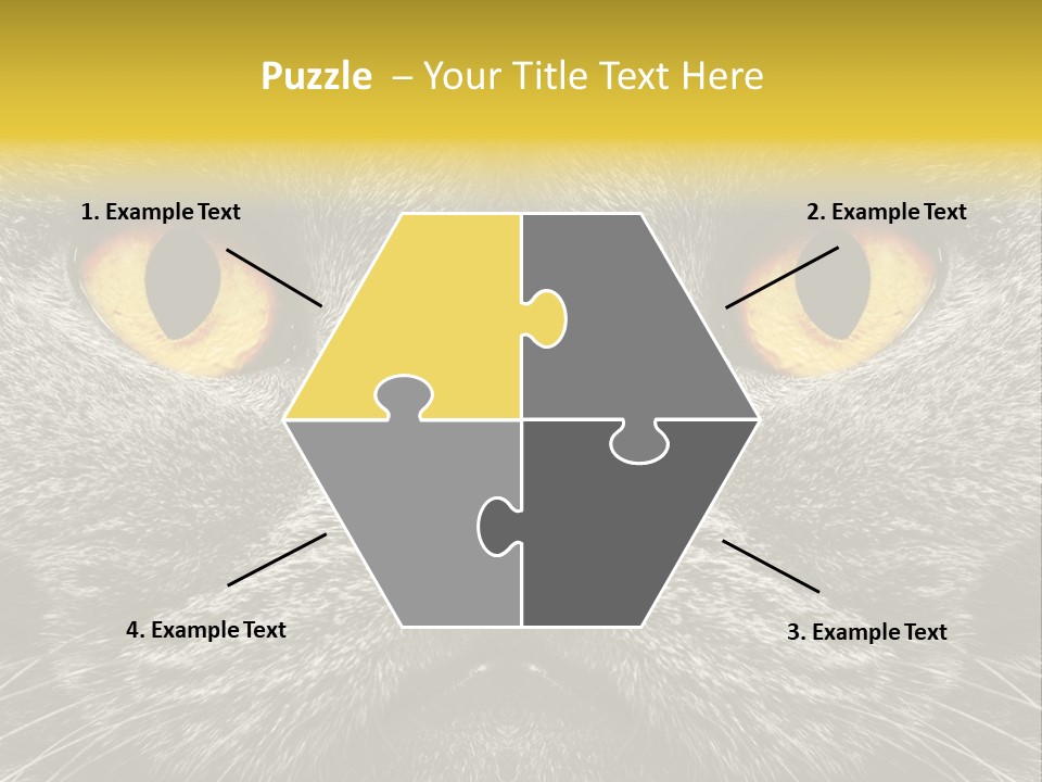 Pussy Purr Lovable PowerPoint Template