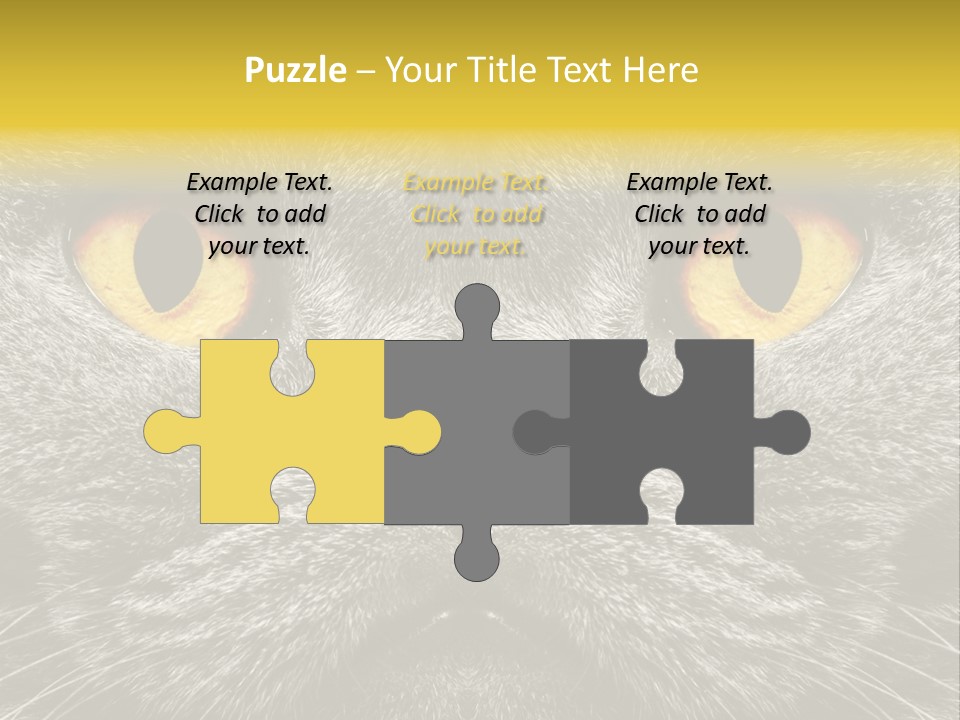 Pussy Purr Lovable PowerPoint Template