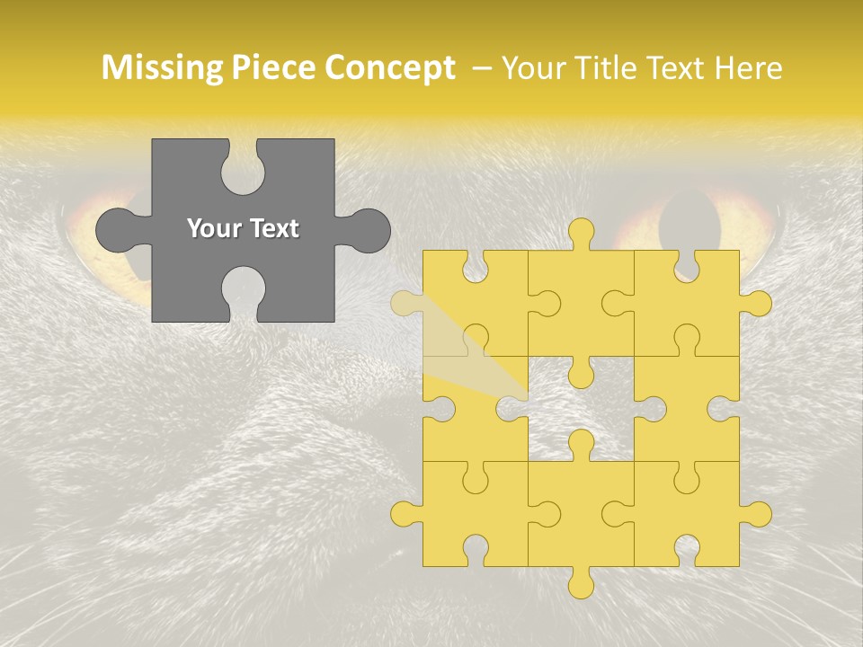 Pussy Purr Lovable PowerPoint Template