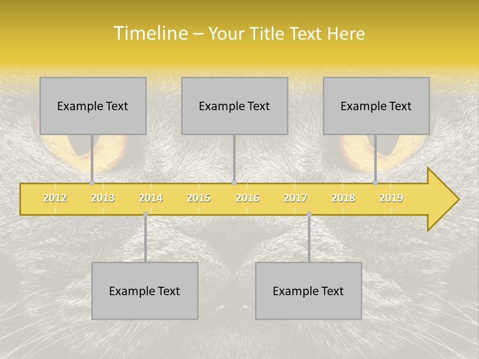 Pussy Purr Lovable PowerPoint Template