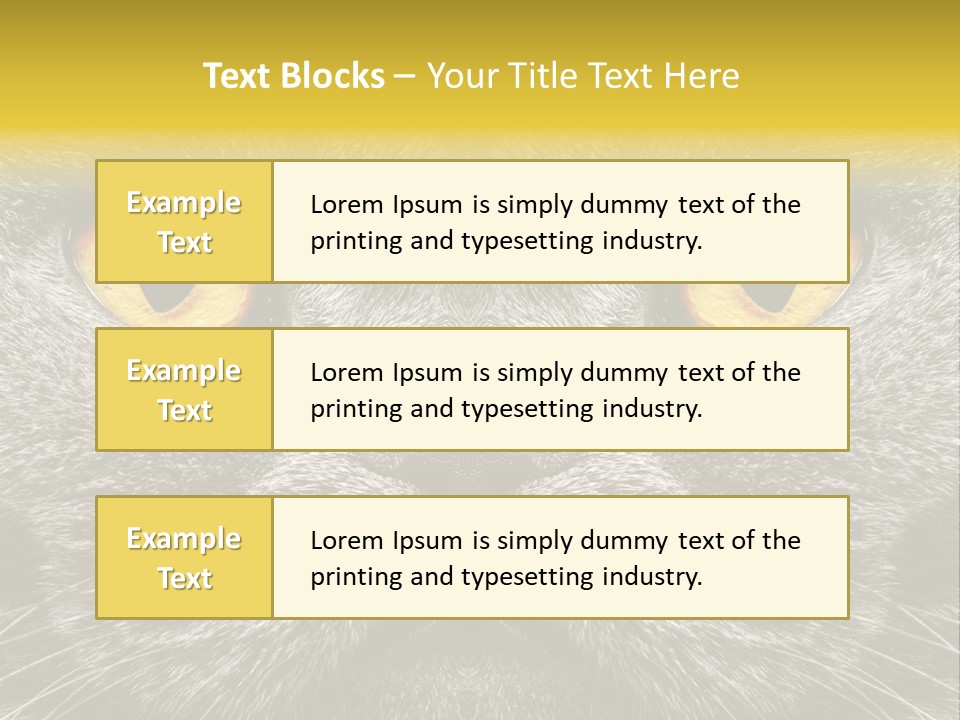 Pussy Purr Lovable PowerPoint Template