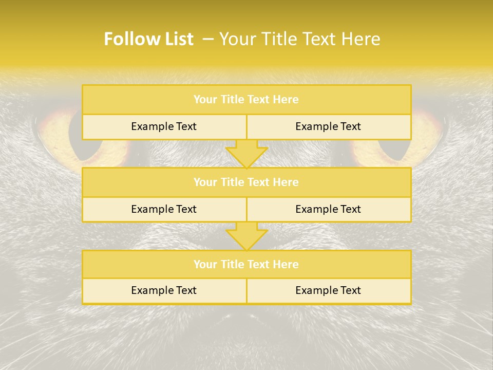 Pussy Purr Lovable PowerPoint Template