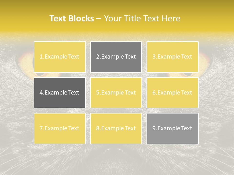 Pussy Purr Lovable PowerPoint Template