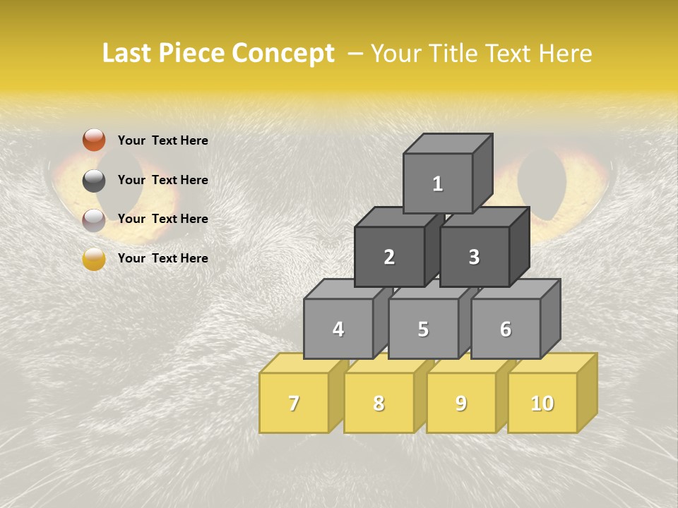 Pussy Purr Lovable PowerPoint Template