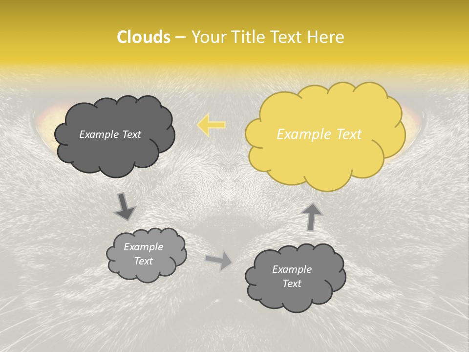 Pussy Purr Lovable PowerPoint Template