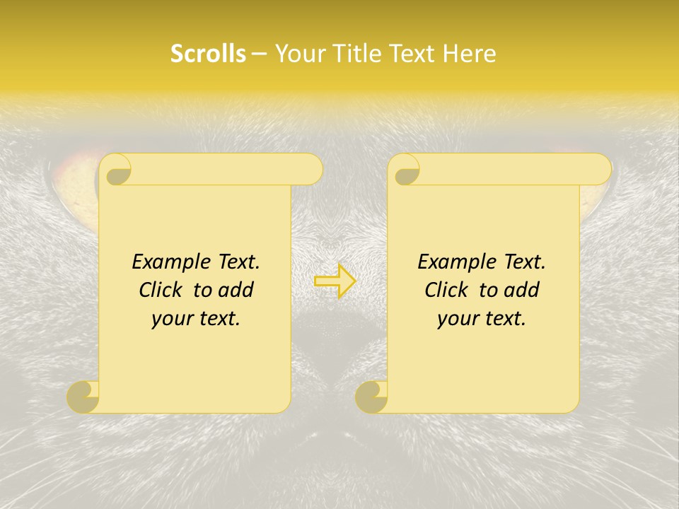 Pussy Purr Lovable PowerPoint Template