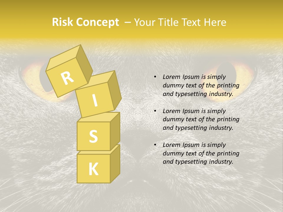 Pussy Purr Lovable PowerPoint Template