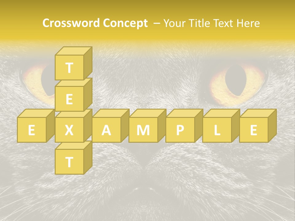 Pussy Purr Lovable PowerPoint Template