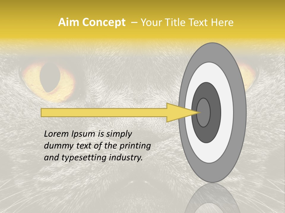 Pussy Purr Lovable PowerPoint Template