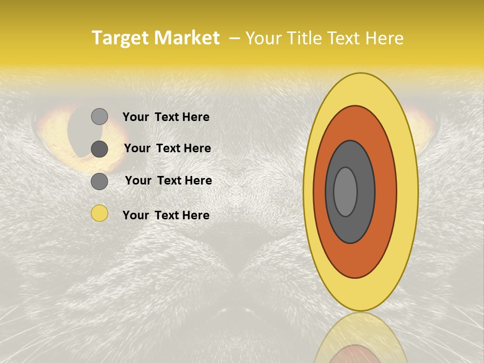 Pussy Purr Lovable PowerPoint Template