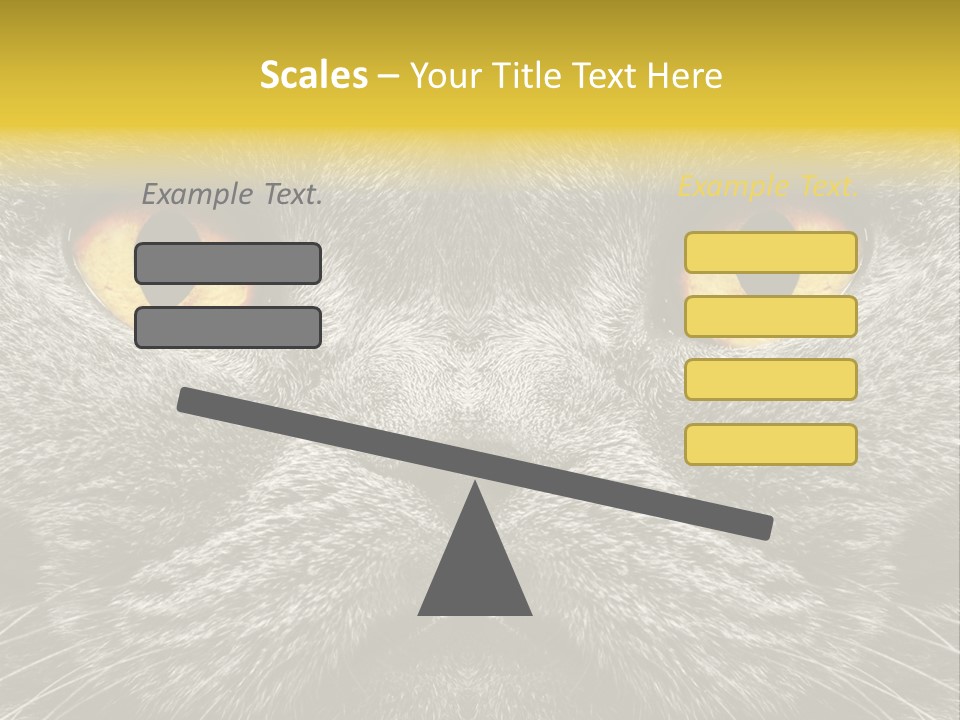 Pussy Purr Lovable PowerPoint Template