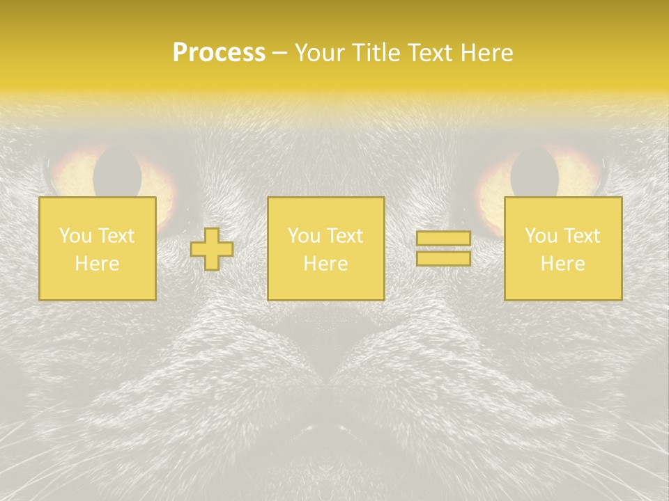 Pussy Purr Lovable PowerPoint Template