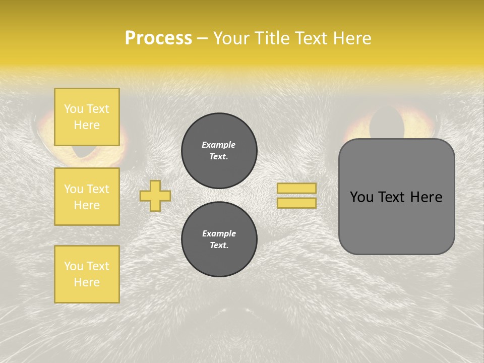 Pussy Purr Lovable PowerPoint Template