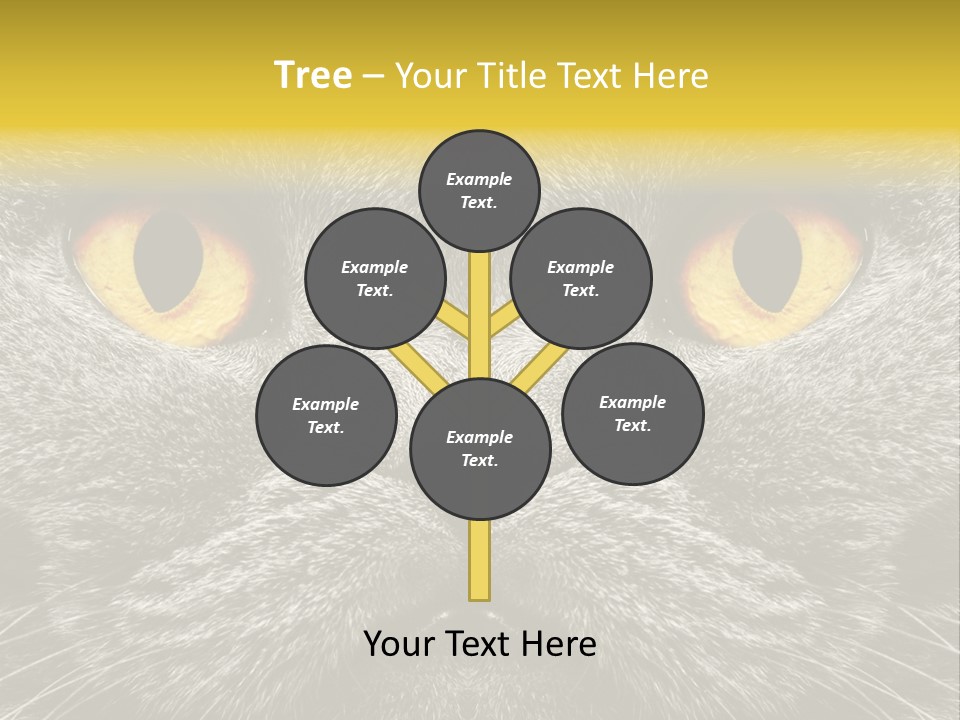 Pussy Purr Lovable PowerPoint Template