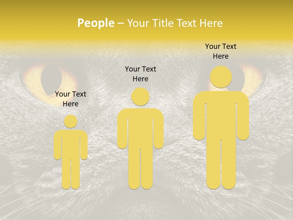 Pussy Purr Lovable PowerPoint Template