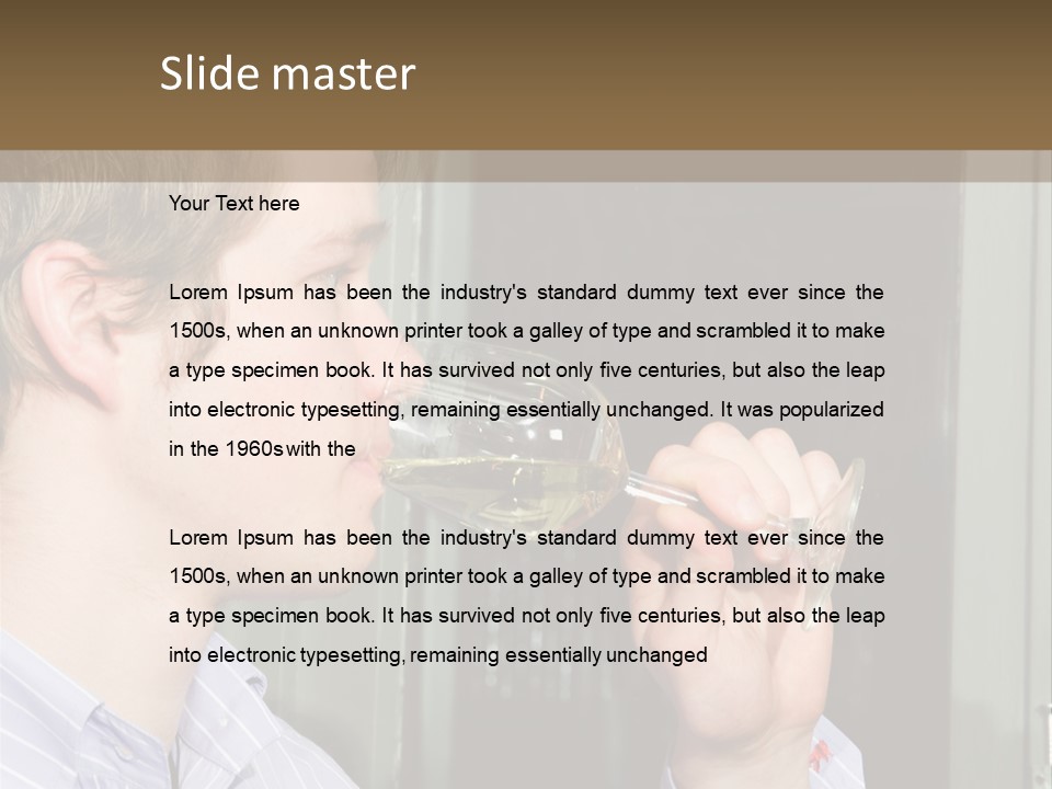 White Alcohol Profile PowerPoint Template