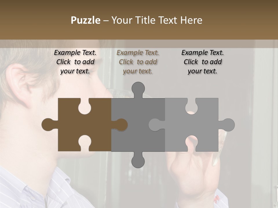 White Alcohol Profile PowerPoint Template