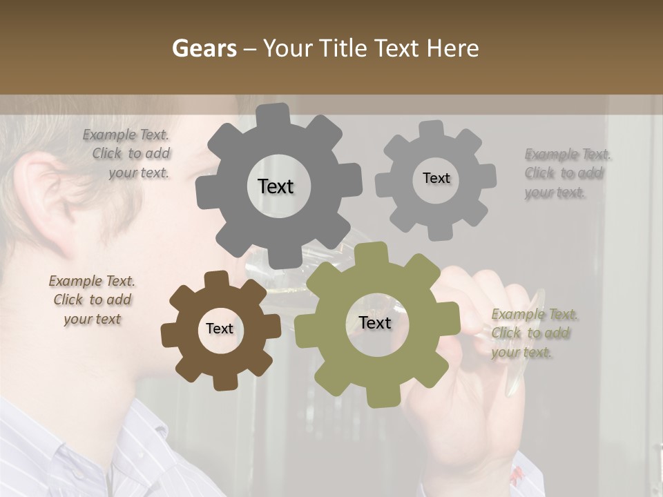 White Alcohol Profile PowerPoint Template