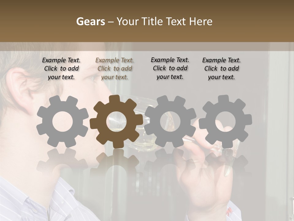 White Alcohol Profile PowerPoint Template