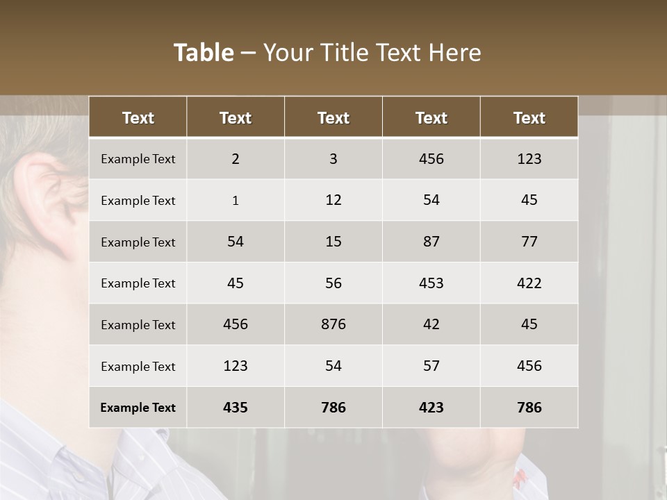 White Alcohol Profile PowerPoint Template