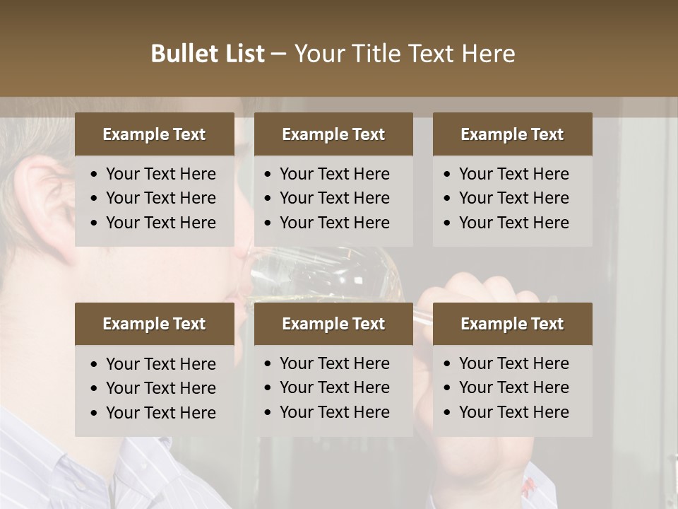 White Alcohol Profile PowerPoint Template