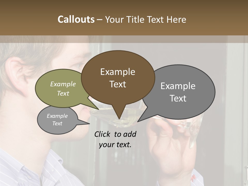 White Alcohol Profile PowerPoint Template