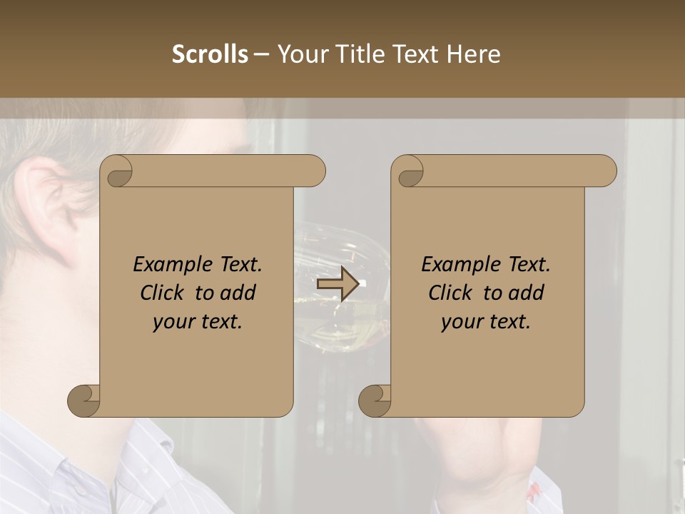 White Alcohol Profile PowerPoint Template