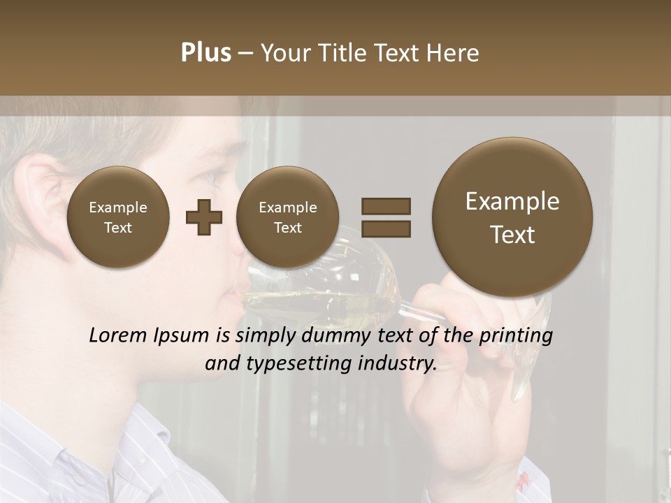 White Alcohol Profile PowerPoint Template