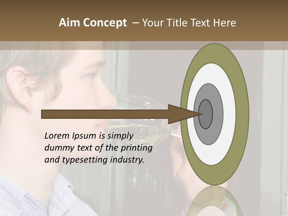 White Alcohol Profile PowerPoint Template