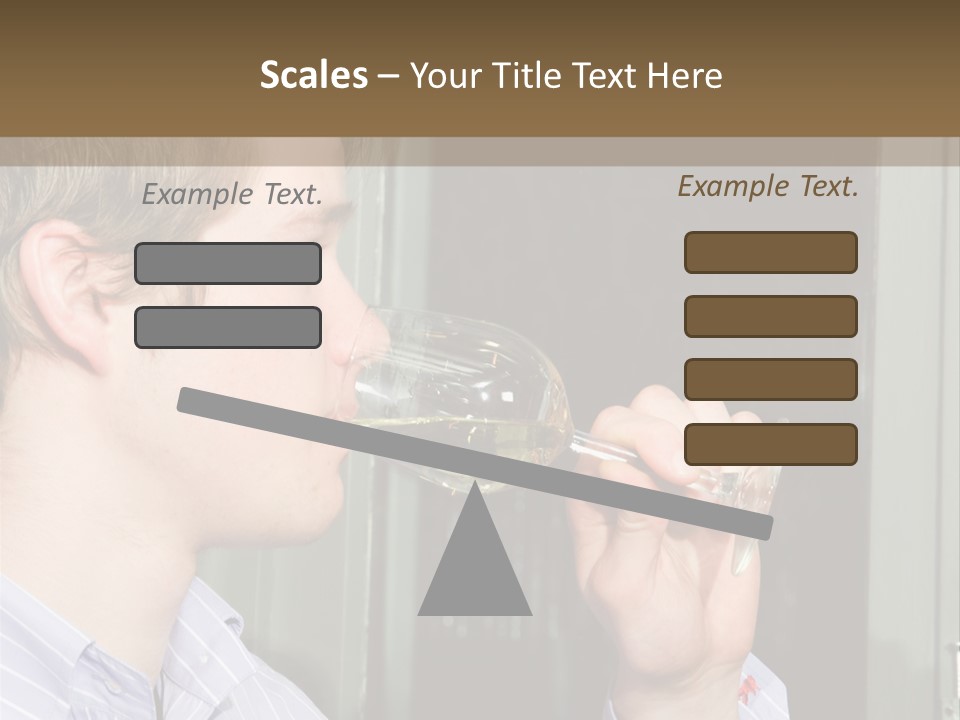 White Alcohol Profile PowerPoint Template