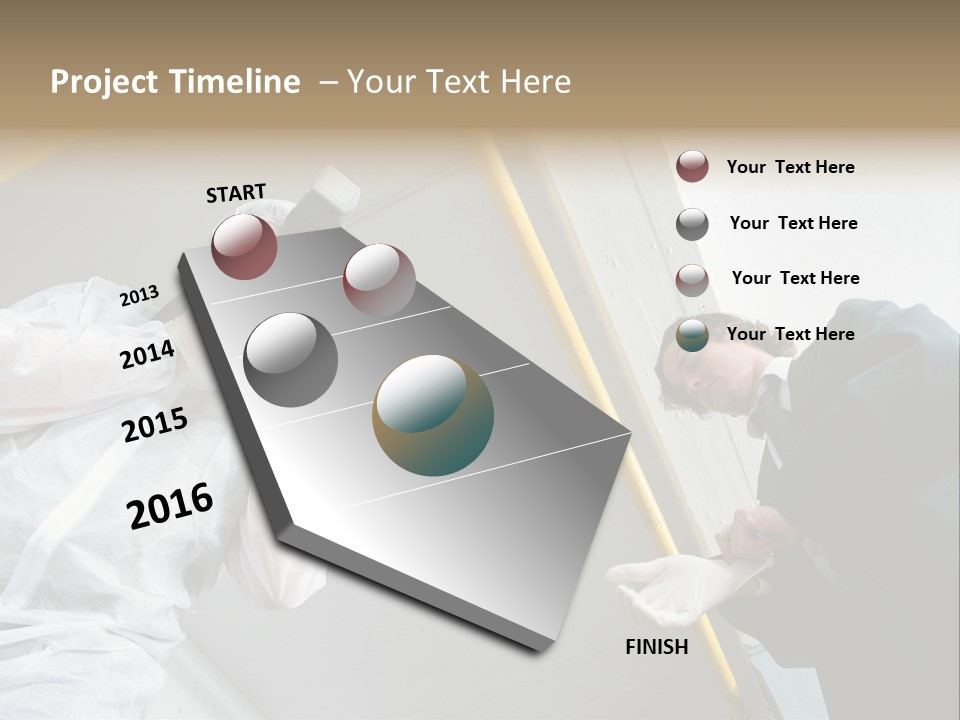 A Photographer Taking A Picture Of A Man In A Bee Suit PowerPoint Template