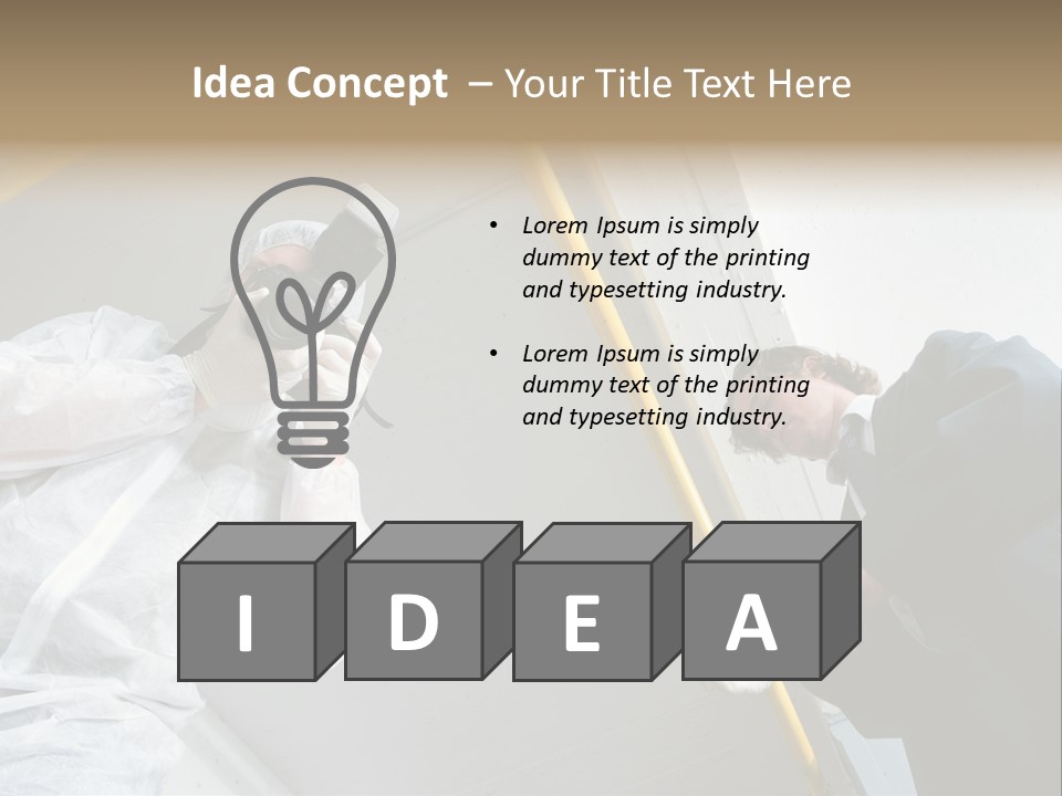 A Photographer Taking A Picture Of A Man In A Bee Suit PowerPoint Template