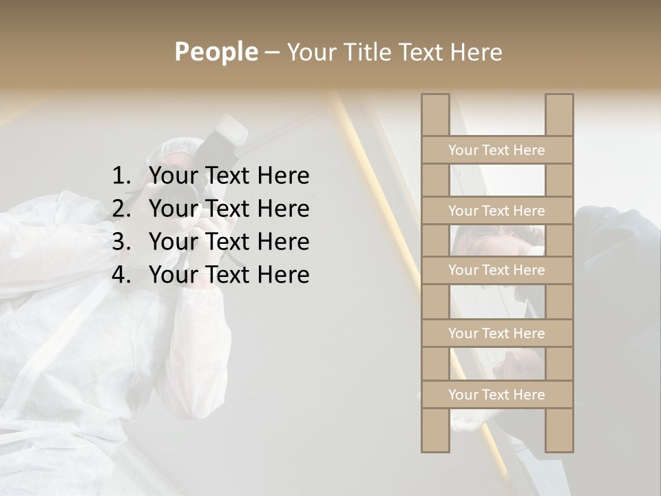 A Photographer Taking A Picture Of A Man In A Bee Suit PowerPoint Template