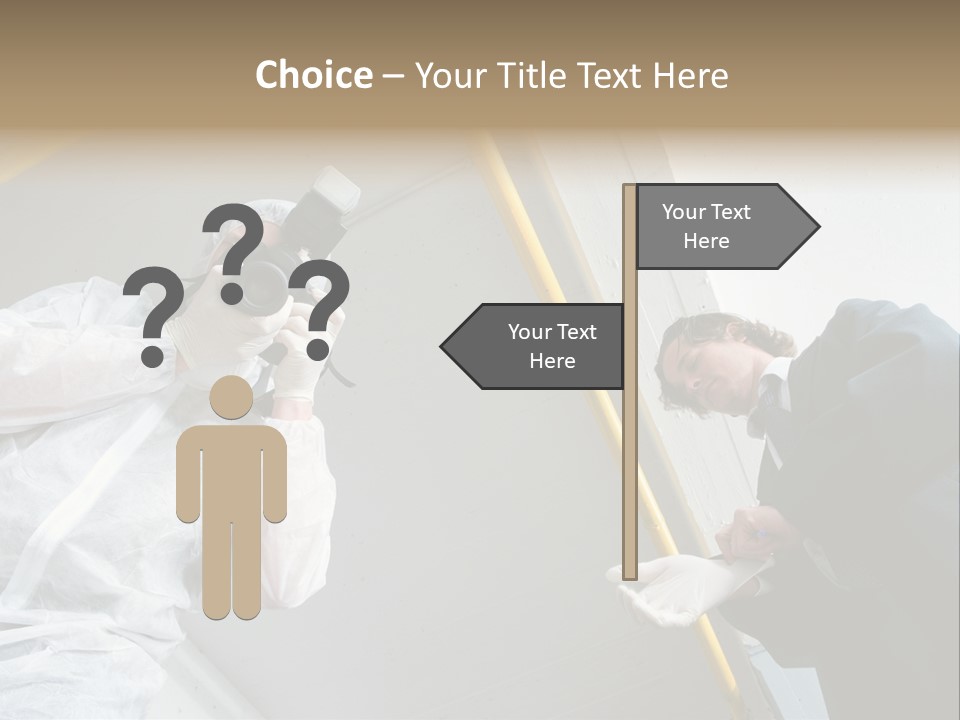 A Photographer Taking A Picture Of A Man In A Bee Suit PowerPoint Template