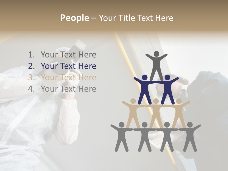 A Photographer Taking A Picture Of A Man In A Bee Suit PowerPoint Template