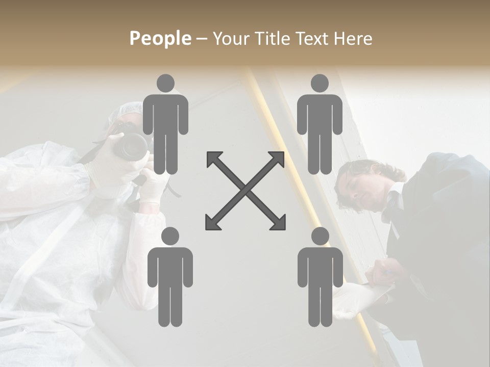 A Photographer Taking A Picture Of A Man In A Bee Suit PowerPoint Template