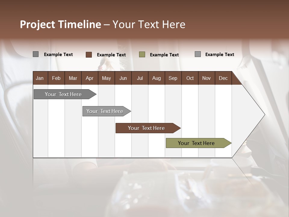 A Little Girl Sitting In An Airplane Eating A Meal PowerPoint Template