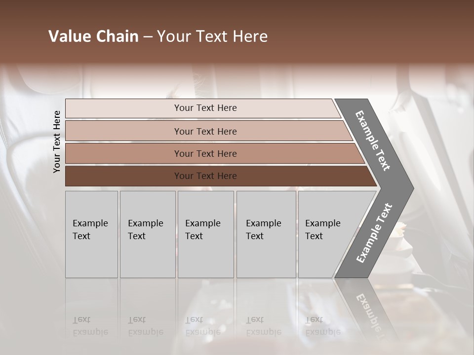 A Little Girl Sitting In An Airplane Eating A Meal PowerPoint Template