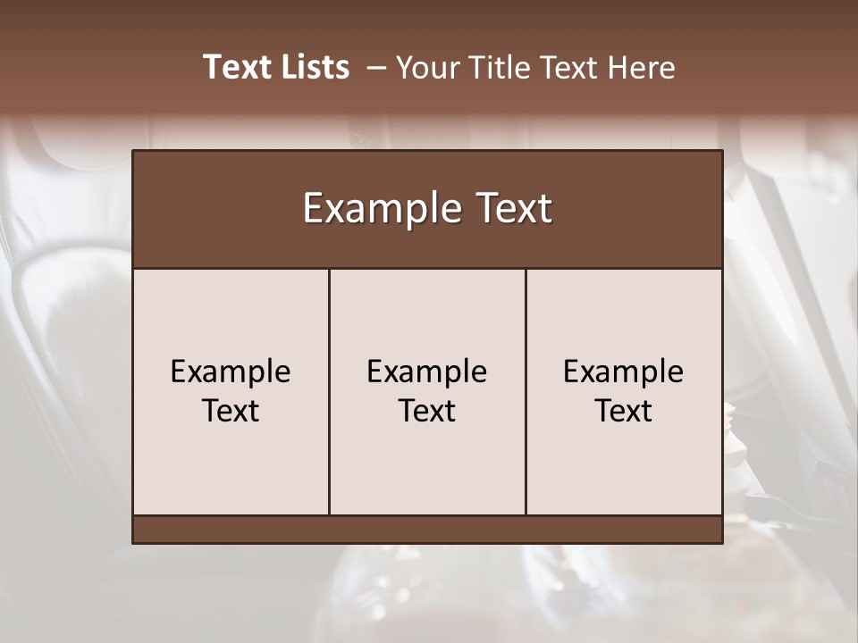 A Little Girl Sitting In An Airplane Eating A Meal PowerPoint Template