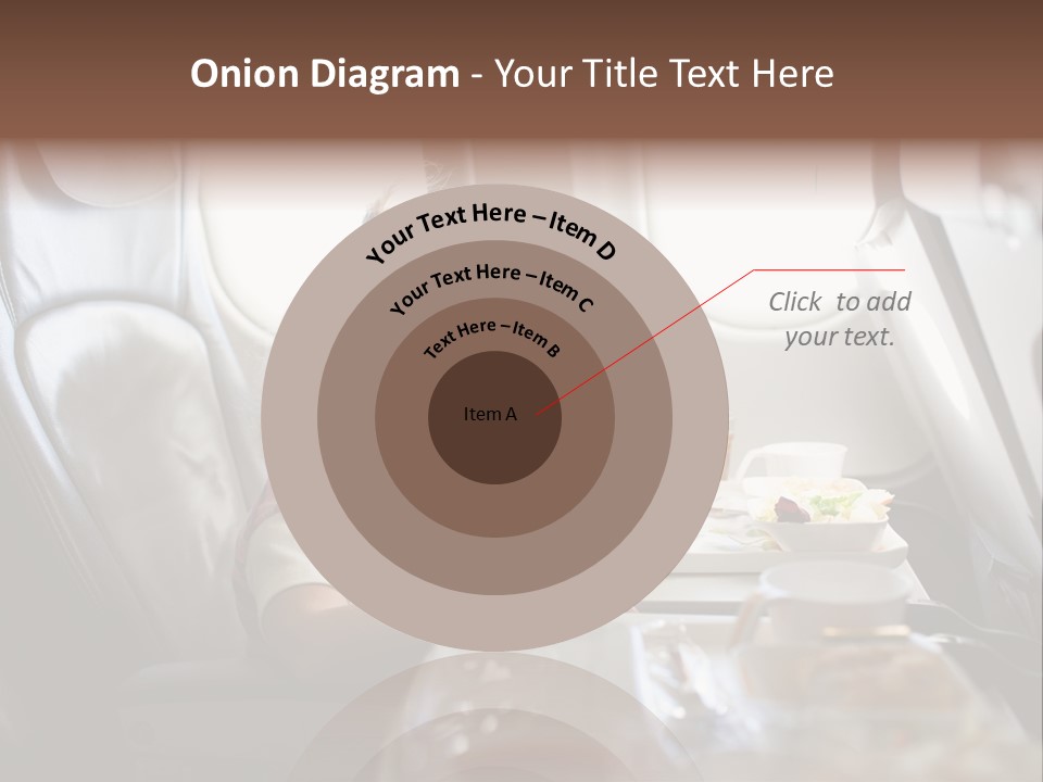 A Little Girl Sitting In An Airplane Eating A Meal PowerPoint Template