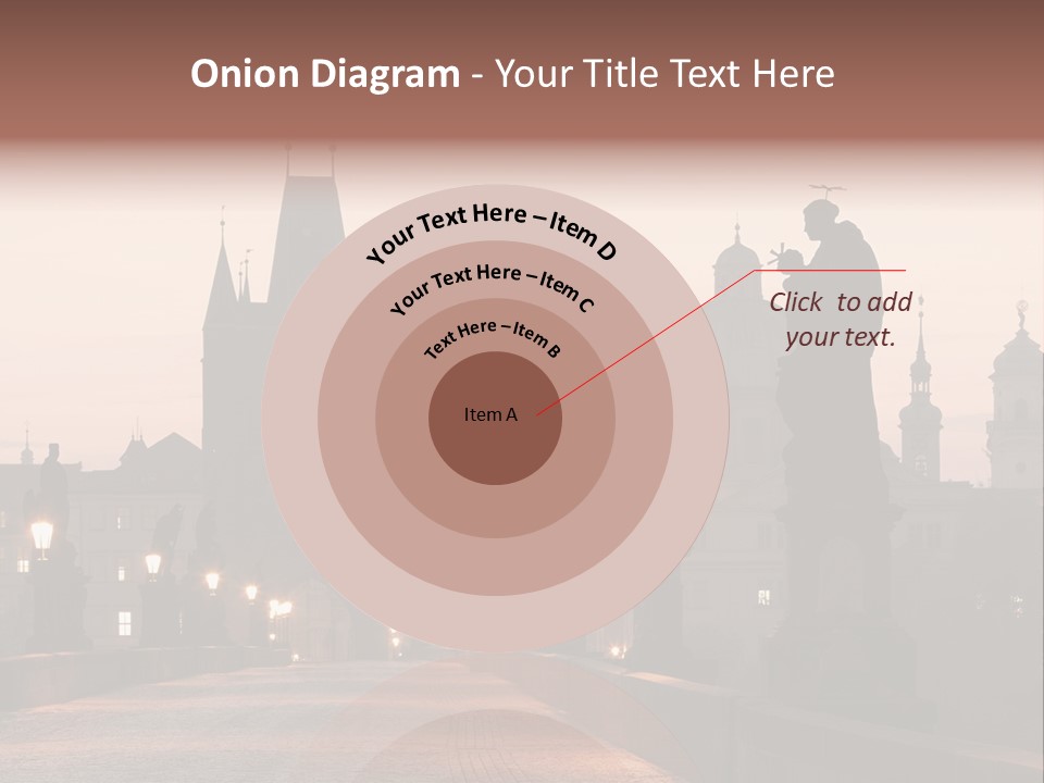 A Bridge That Has A Statue On Top Of It PowerPoint Template