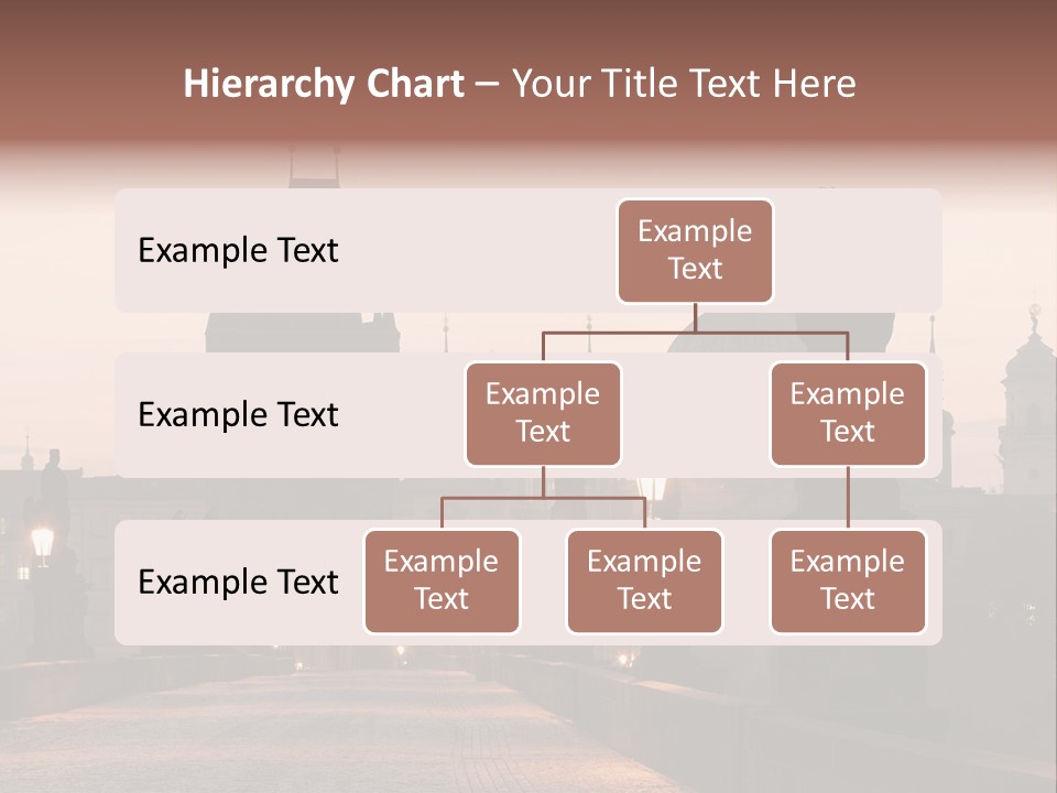 A Bridge That Has A Statue On Top Of It PowerPoint Template