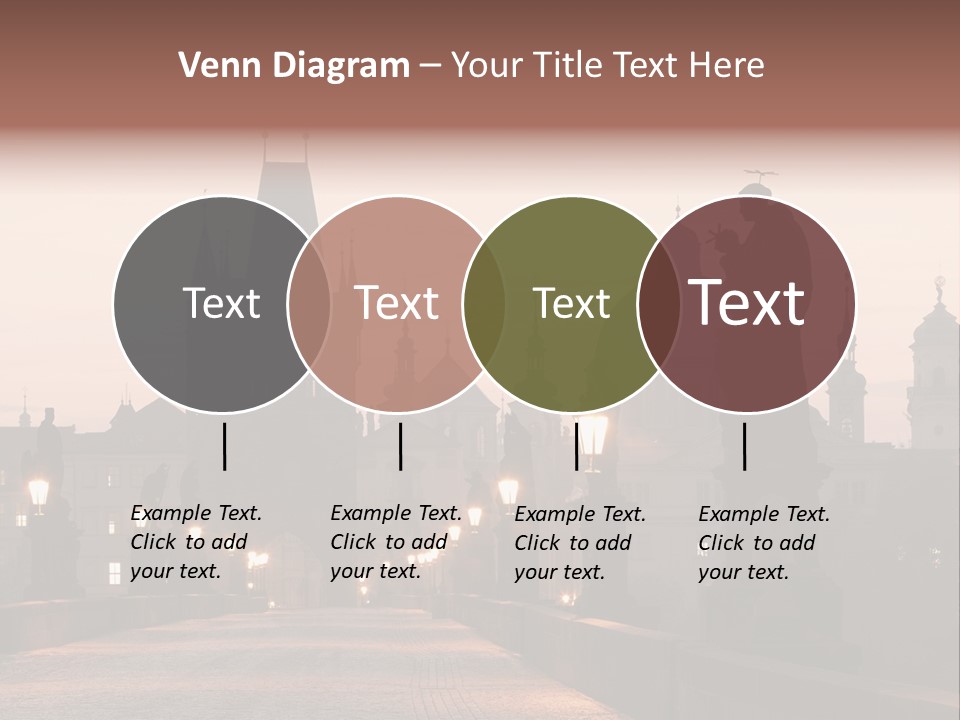 A Bridge That Has A Statue On Top Of It PowerPoint Template