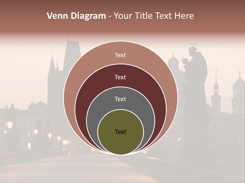 A Bridge That Has A Statue On Top Of It PowerPoint Template