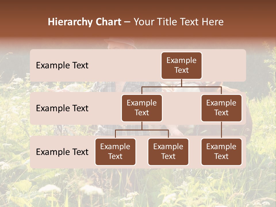 A Man Standing In A Field With A Cow PowerPoint Template