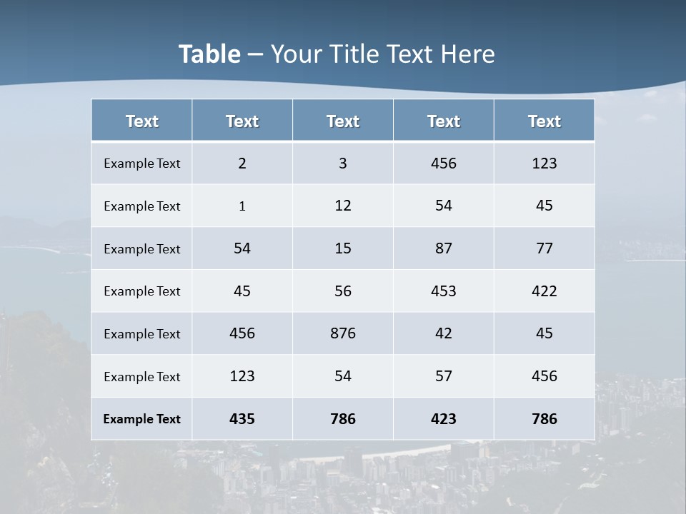 A Statue On Top Of A Mountain Overlooking A Body Of Water PowerPoint Template