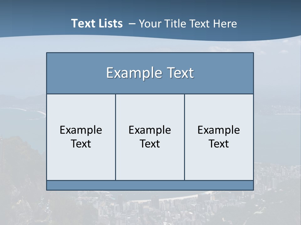 A Statue On Top Of A Mountain Overlooking A Body Of Water PowerPoint Template